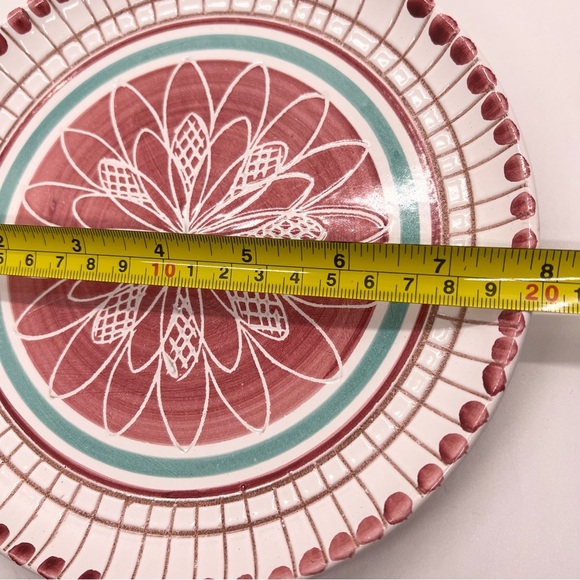 Vintage Elle Keramikk Plate, 7.75" Hand-Painted Floral, Norway, Signed, 1960’s - Picture 9 of 9